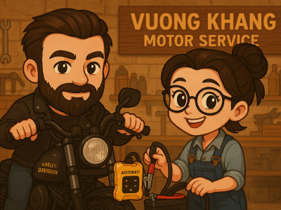 DỊCH VỤ CHĂM SÓC MOTOR TẠI VƯƠNG KHANG MOTOR