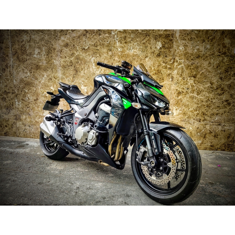 126. Kawasaki Z1000 Châu Âu ABS Xanh Đen 2015