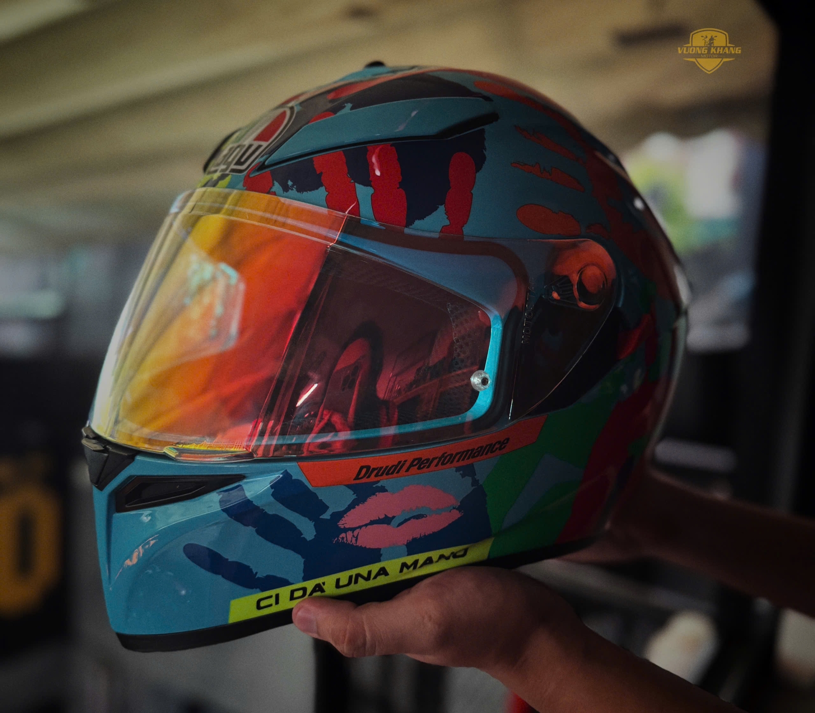 20 . Mũ bảo hiểm fullface AGV K3 – SV Attack second hand